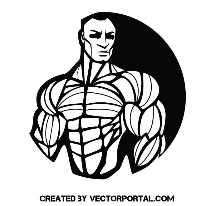 660x660 Bodybuilding Gym Vector Logotype