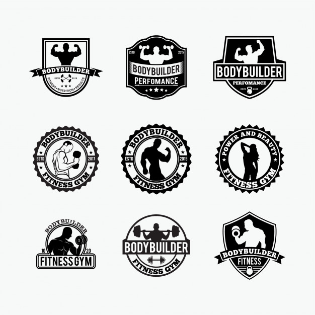 626x626 Bodybuilding Logo Vector Premium Download