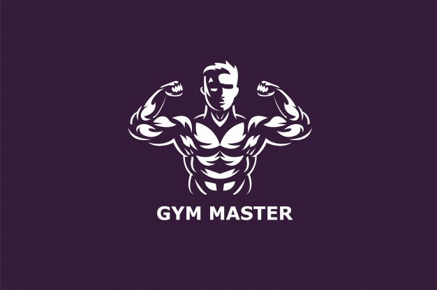 626x416 Bodybuilder Logo Vector Free Download