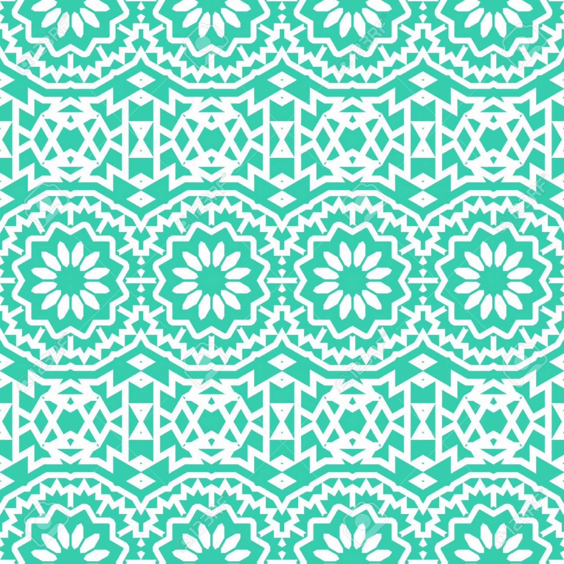 1872x1872 Photostock Vector Vector Seamless Bohemian Pattern With Abstract