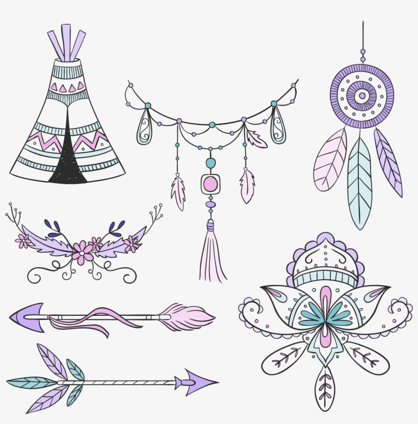 820x831 Vector Arrow Bohemian