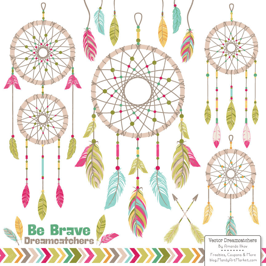 864x864 Bohemian Clipart Group With Items
