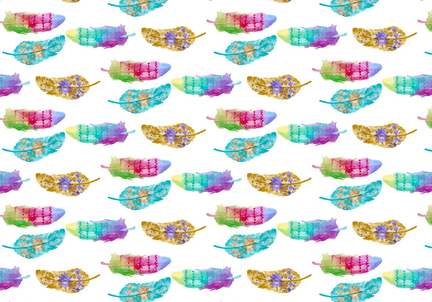 1400x980 Bohemian Pattern Free Vector Art