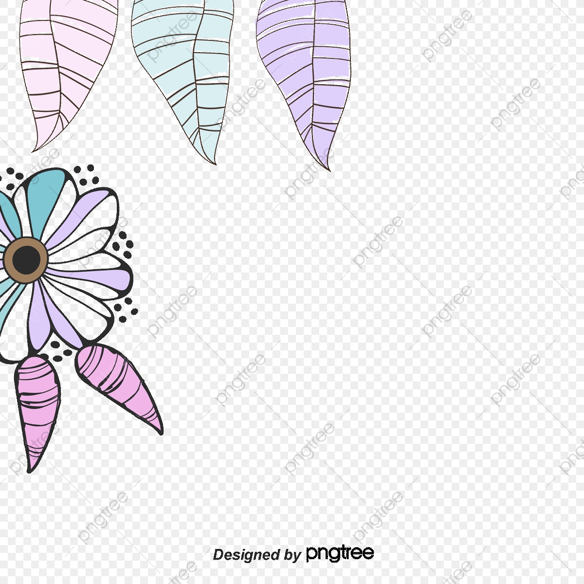 1200x1200 Bohemian Style Element Vector Painted, Vector, Hand Painted