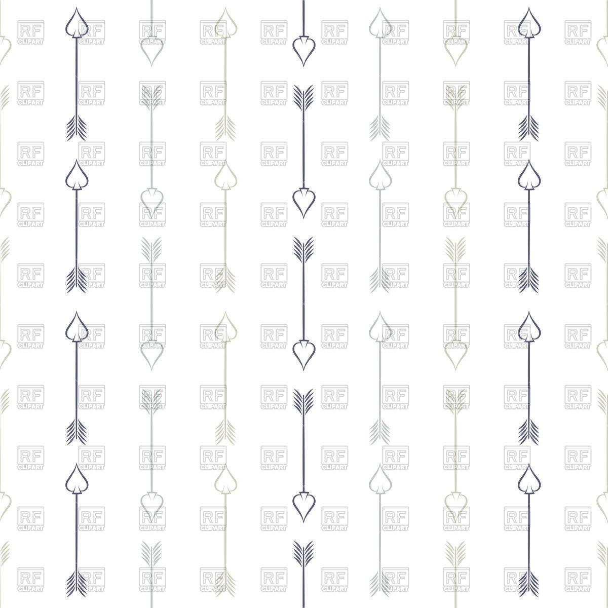 1200x1200 Boho Seamless Pattern With Hand Drawn Arrows Vector Image