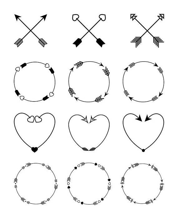 570x699 Arrow Vector Clipart Images