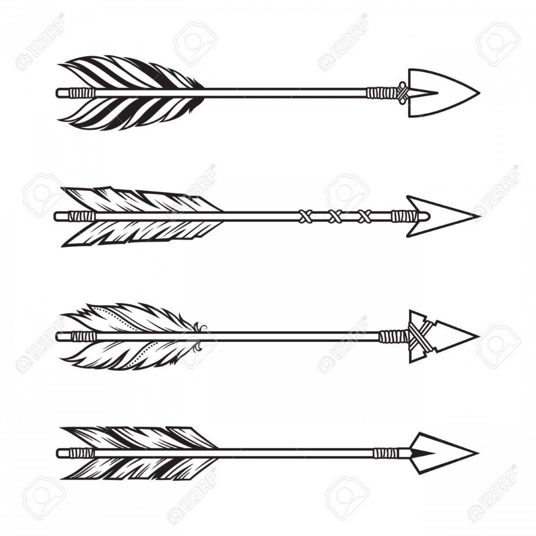 Boho Arrow Vector at Vectorified.com | Collection of Boho Arrow Vector ...