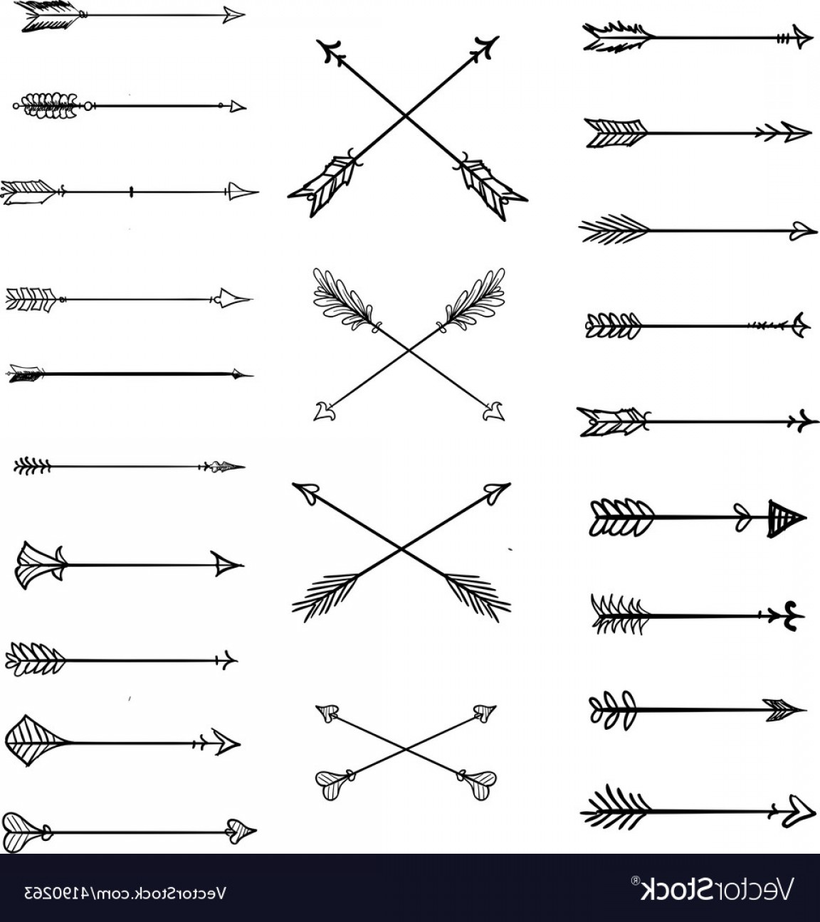 Boho Arrow Vector at Vectorified.com | Collection of Boho Arrow Vector ...