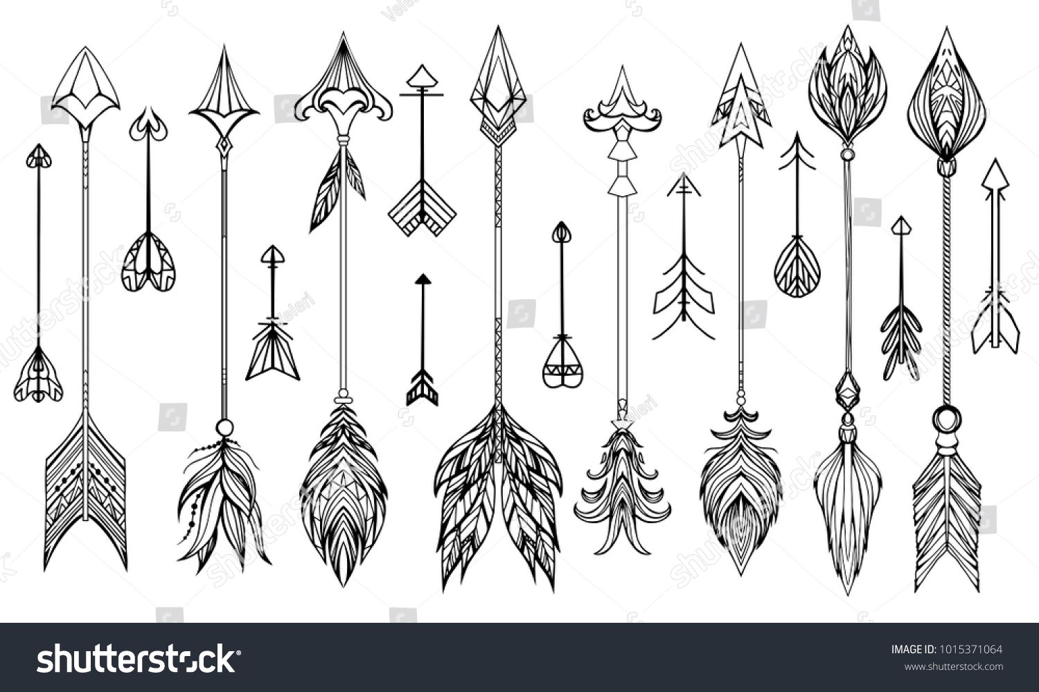 Boho Arrow Vector at Vectorified.com | Collection of Boho Arrow Vector ...