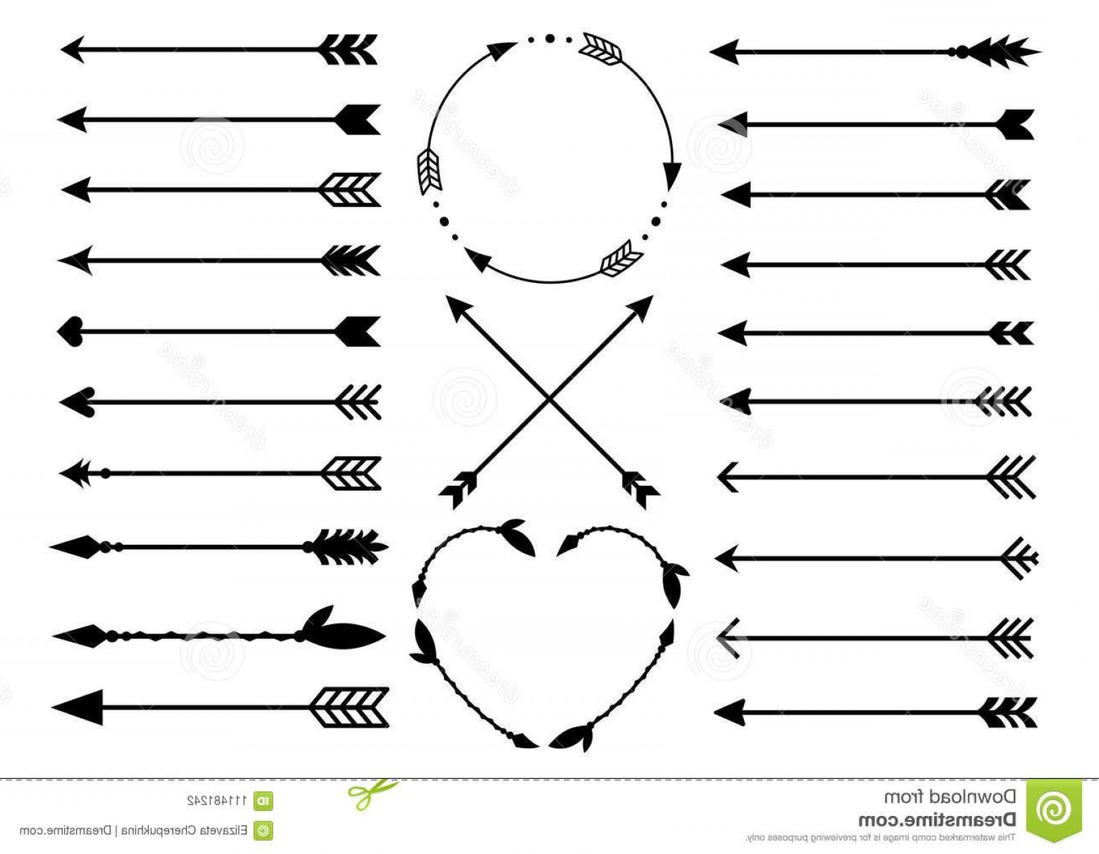 1560x1213 Tribal Heart Arrow Vector Iniikim