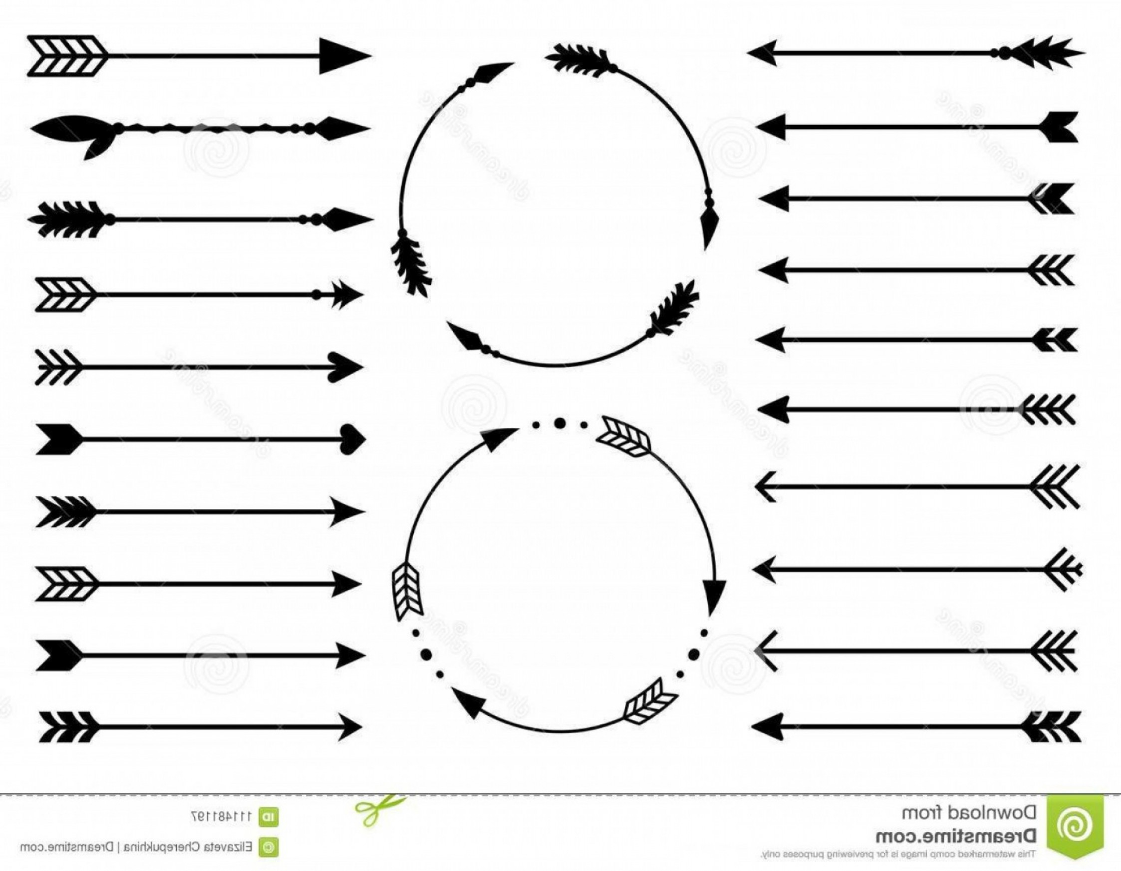 2246x1746 Boho Arrow Circle Vector Handandbeak