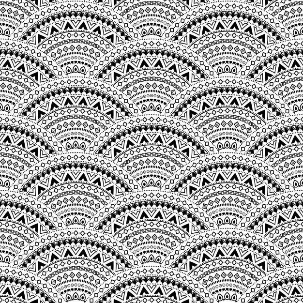 626x626 Boho Style Seamless Pattern Vector Free Download