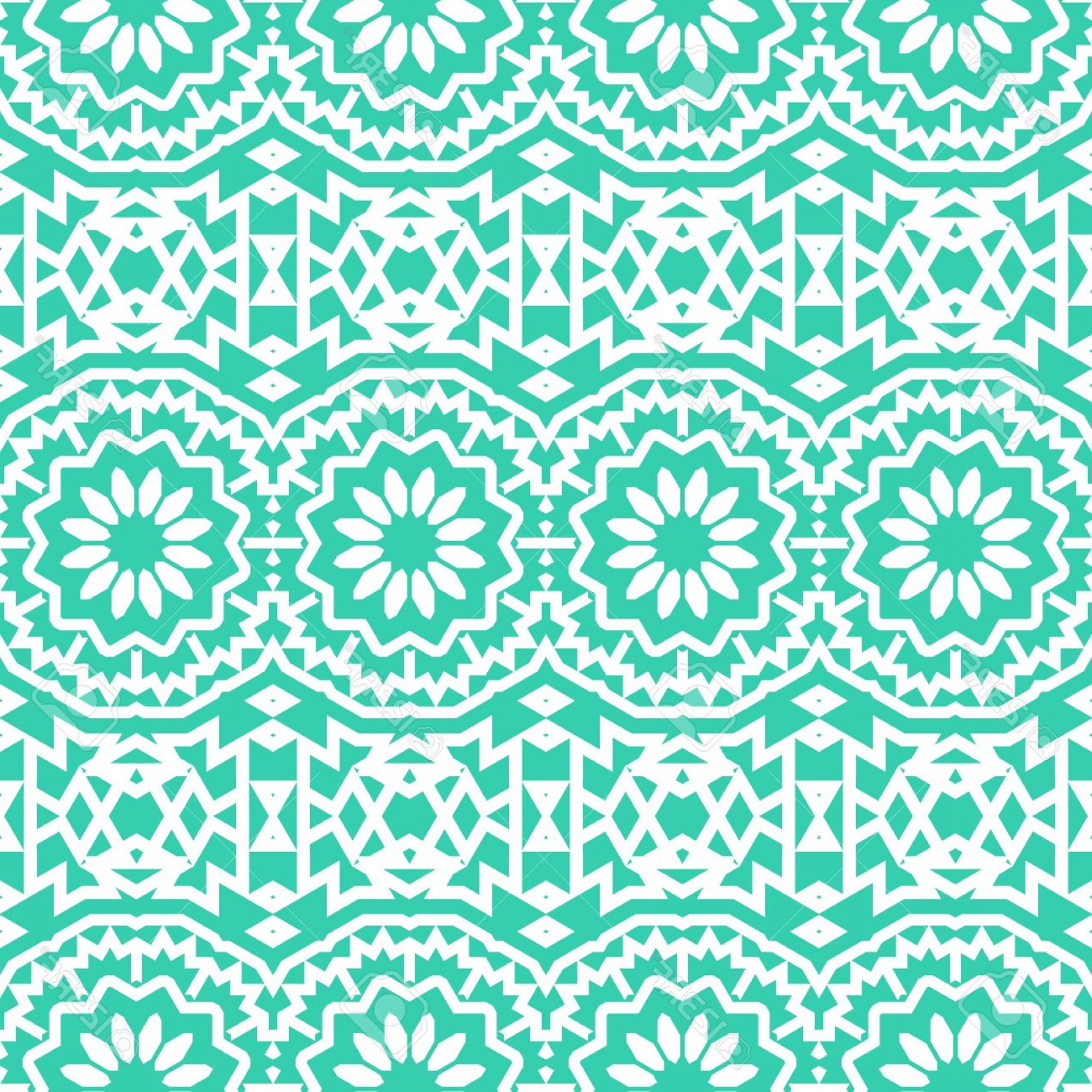 1560x1560 Photostock Vector Vector Seamless Bohemian Pattern With Abstract