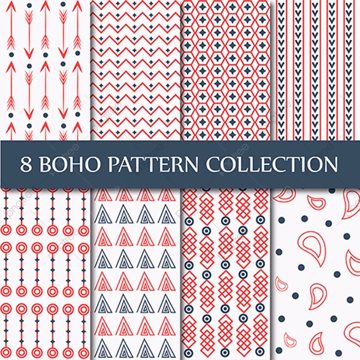 1200x1200 Boho Pattern Collection, Background, Wallpaper, Brackdrop Png