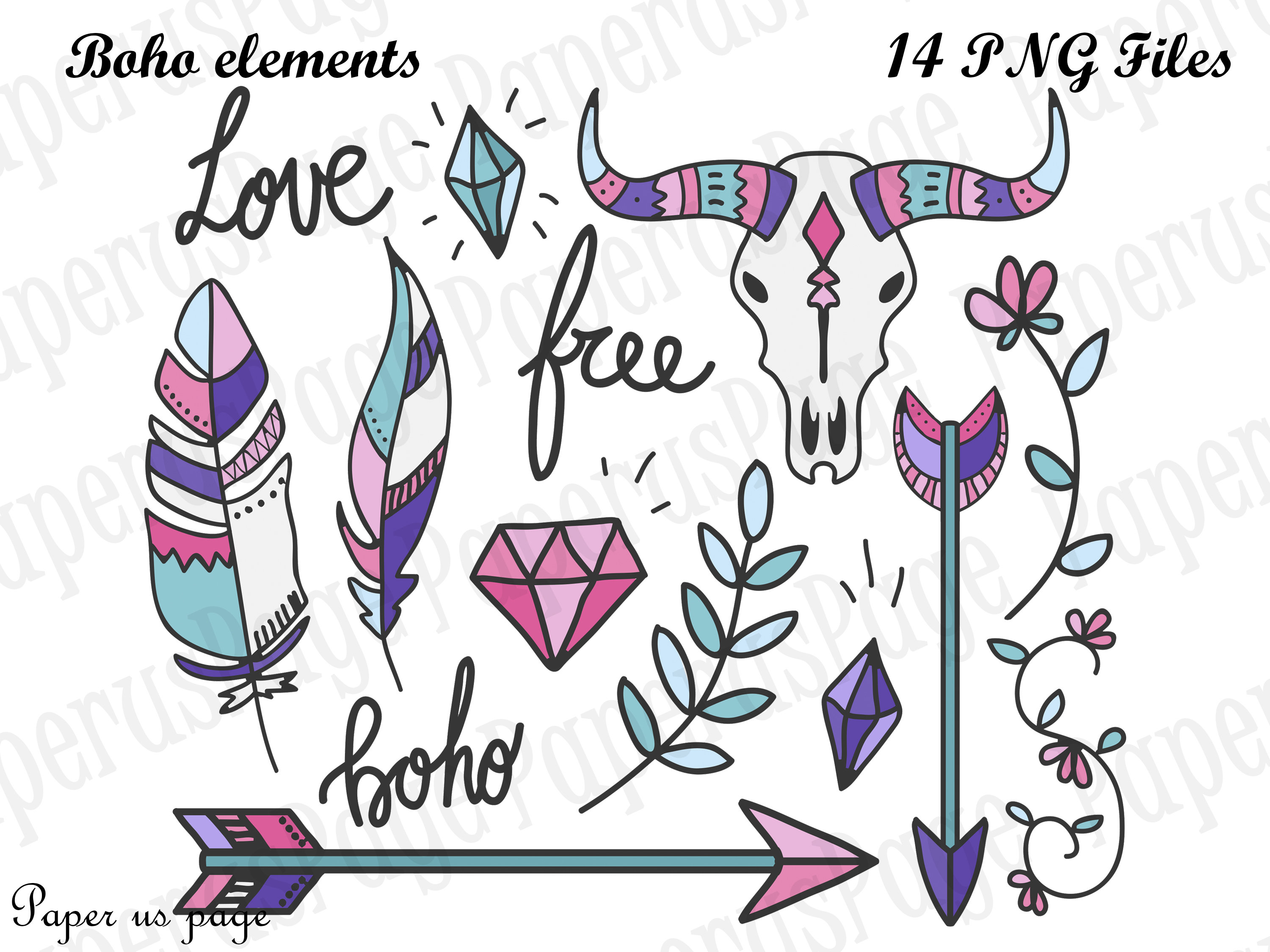 3000x2250 Boho Boho Style Boho Elements Arrows Boho Vector Etsy