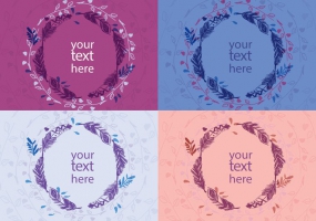 285x200 Boho Wreath Free Vector Graphic Art Free Download