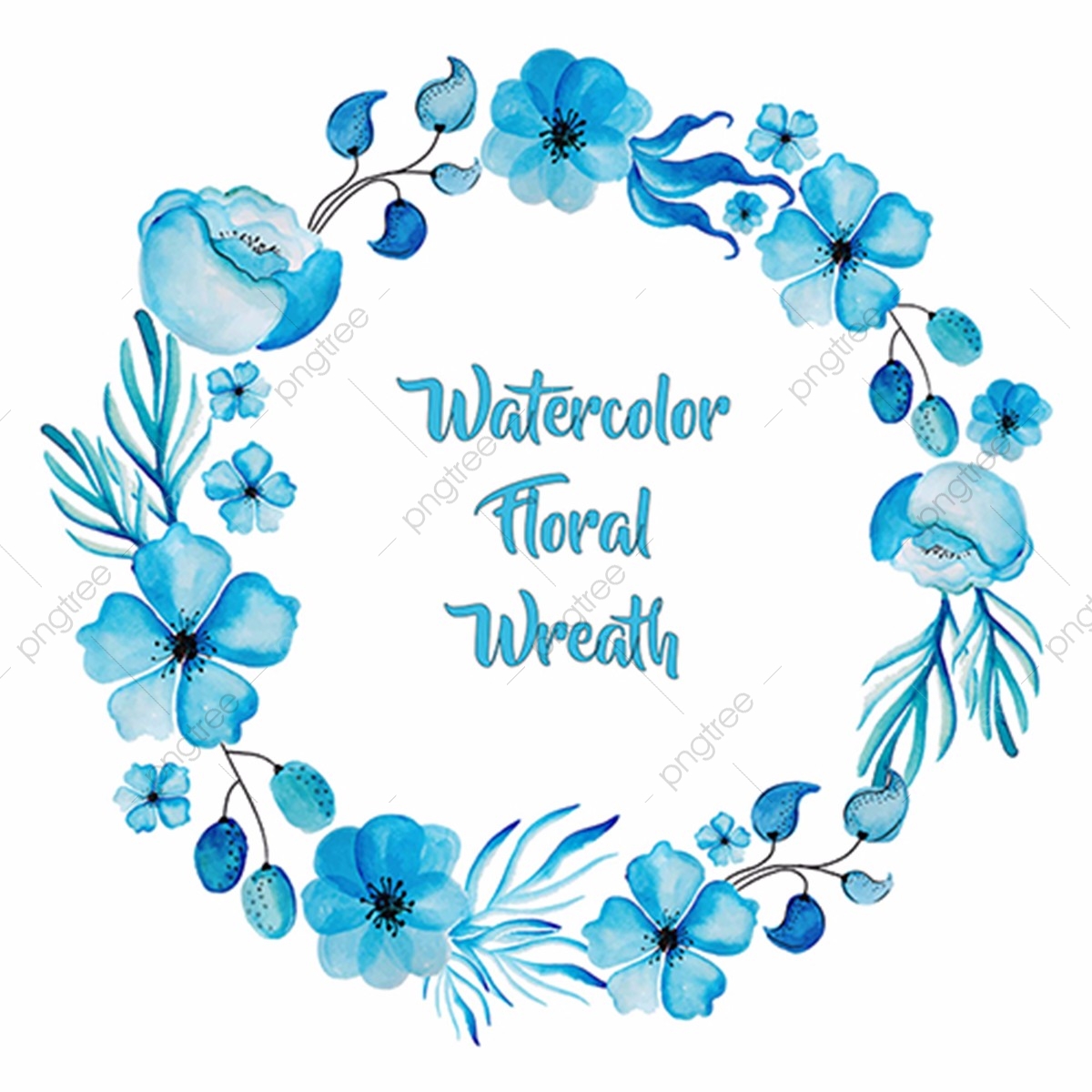 1200x1200 Watercolor Floral Wreath, Floral, Ornamnets, Boho Png And Vector