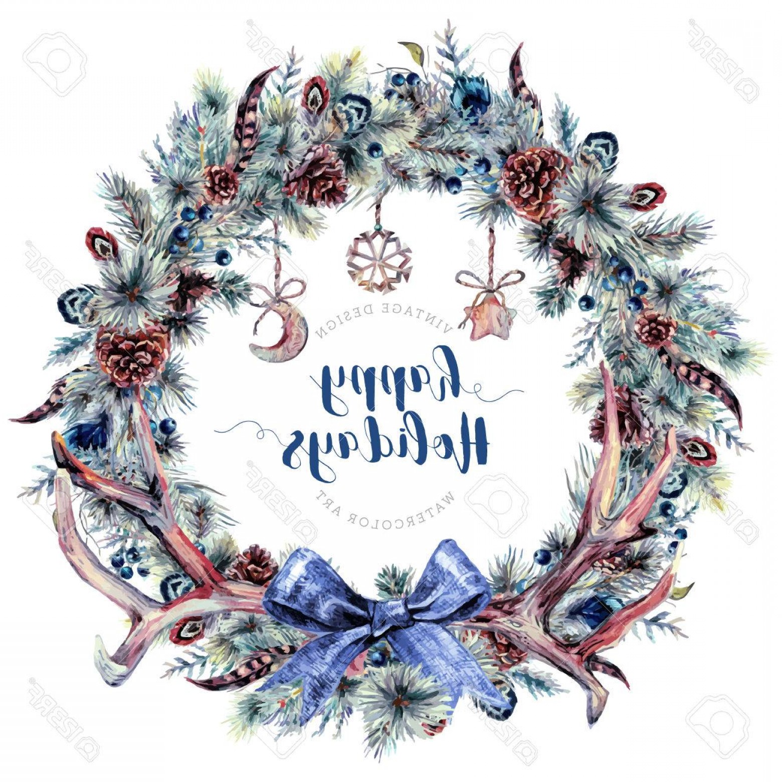 1560x1560 Boho Wreath Vectors Lamaison