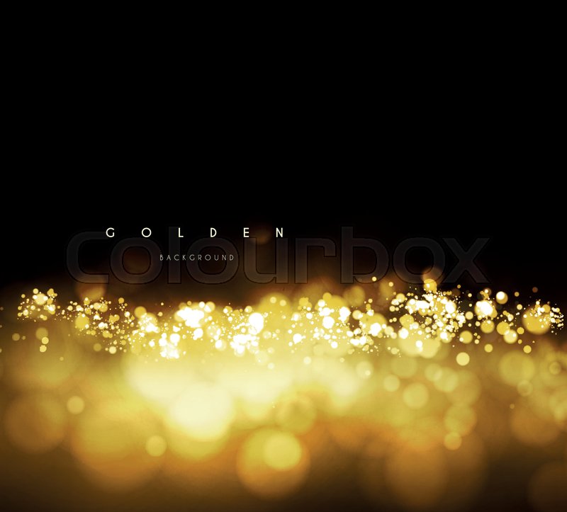 800x723 Gold Background With Bokeh Vector Stock Vector Colourbox