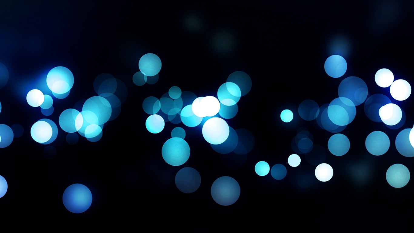 1366x768 Abstract Blue Background Bokeh Vector Design Hd Wallpaper Preview