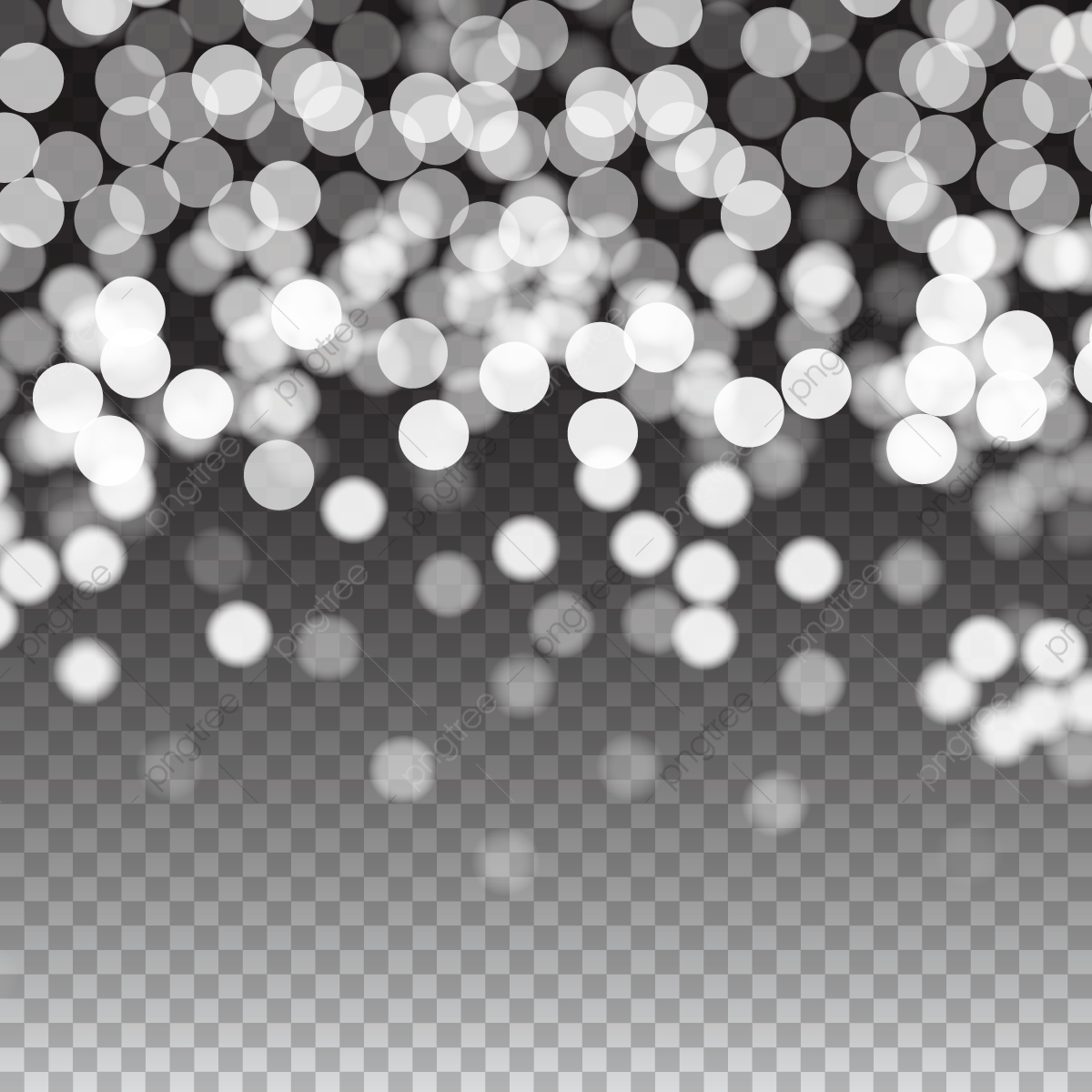 1200x1200 Beautiful Winter Circular Bokeh Vector, Circular, Transparent