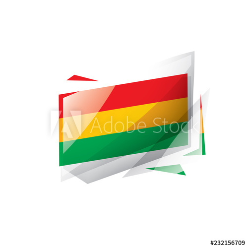 500x500 Bolivia Flag, Vector Illustration On A White Background