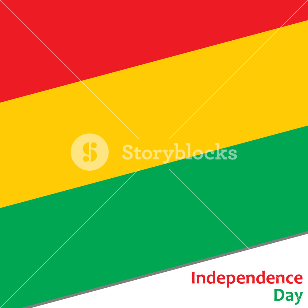 1000x1000 Bolivia Independence Day With Flag Vector Illustration For Web