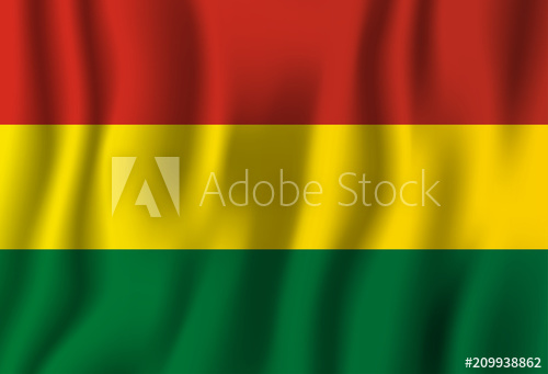 500x341 Bolivia Realistic Waving Flag Vector Illustration National