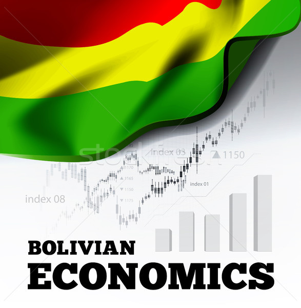 587x600 Bolvian Economics Vector Illustration With Bolivia Flag