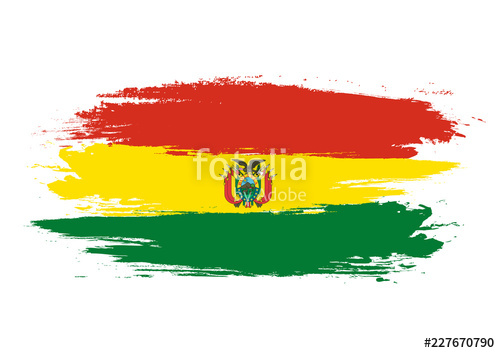 500x353 Brush Bolivia National Flag Bolivia Flag Isolated On White