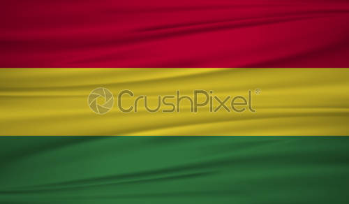 500x292 Bolivia Flag Vector Vector Bolivia Flag Blowig In The Wind, Stock