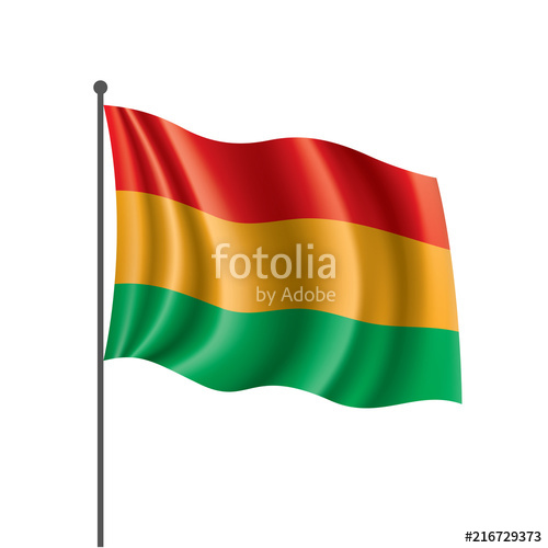 500x500 Bolivia Flag, Vector Illustration Stock Image And Royalty Free
