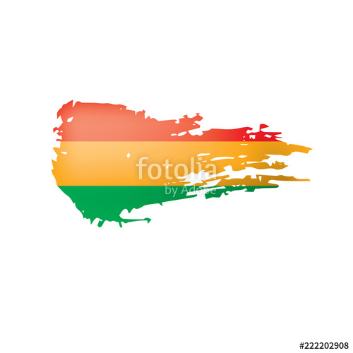 500x500 Bolivia Flag, Vector Illustration On A White Background Stock