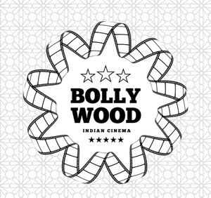 300x282 Bollywood Is A Traditional Indian Movie Vector Illustration