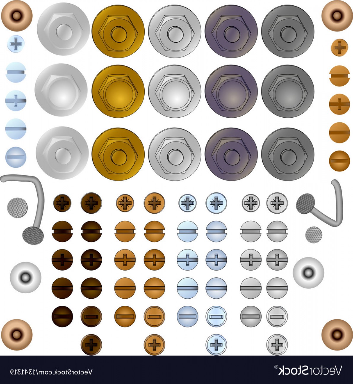 1191x1296 Screw Bolt Head Vector Art Createmepink