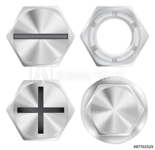 500x483 Screw And Bolts Head