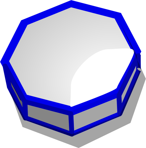 493x500 Bolthead From Above Vector Drawing