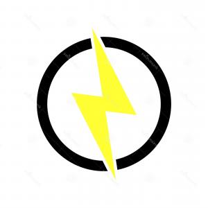 300x300 Lightning Electric Power Vector Logo Design Element Energy Thunder