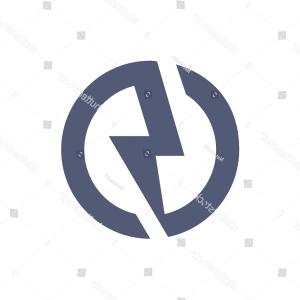 300x300 Photostock Vector Circle Lightning Bolt Logo Design Hoodamathrun