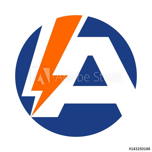 500x500 Letter Logo Vector Bolt Logo Vector Thunder Icon Letter