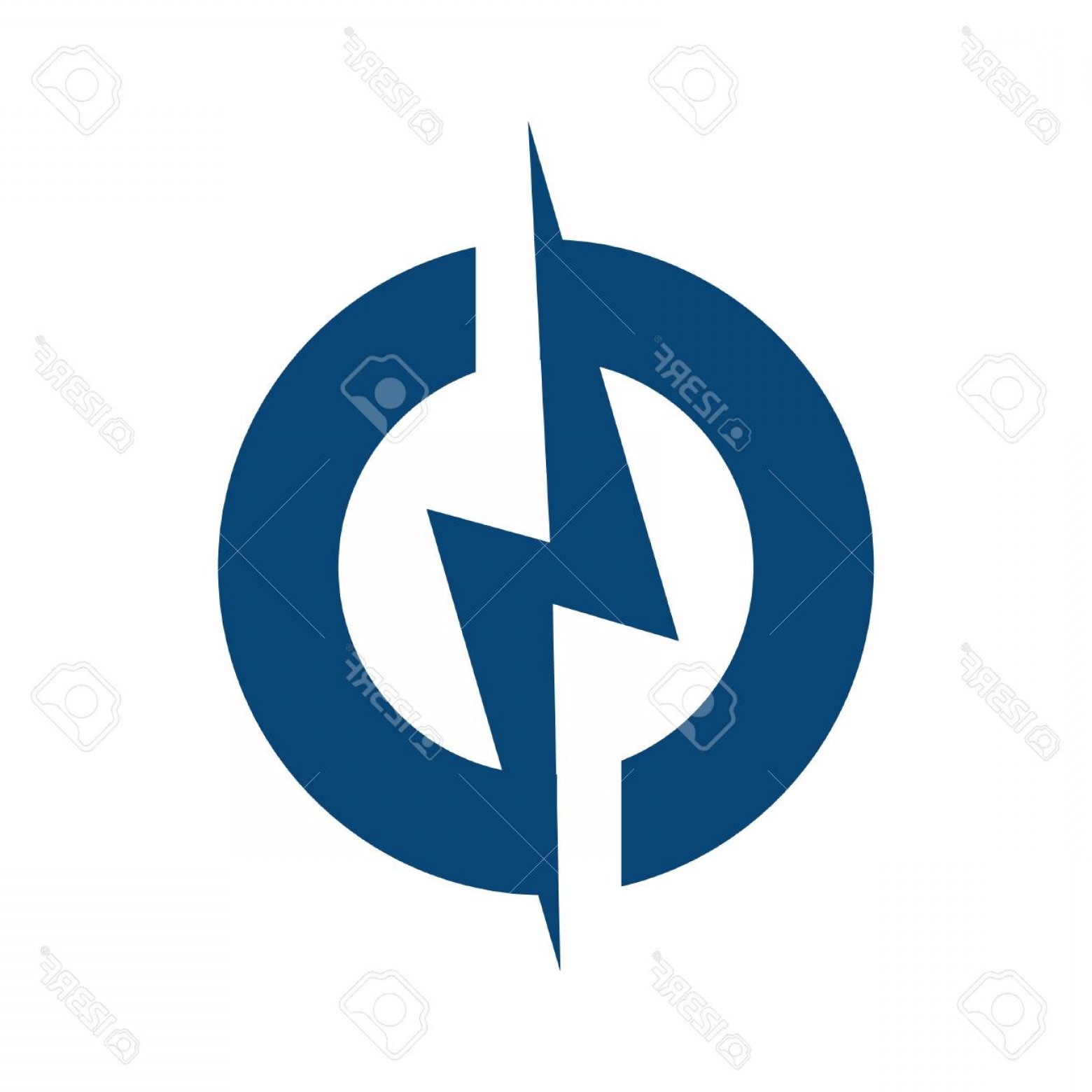 1560x1560 Photostock Vector Circle Lightning Bolt Logo Design Hoodamathrun