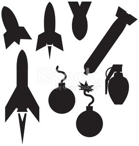 Bomb Silhouettes Stock Vectors 286x300 Bomb Silhouettes Stock Vectors