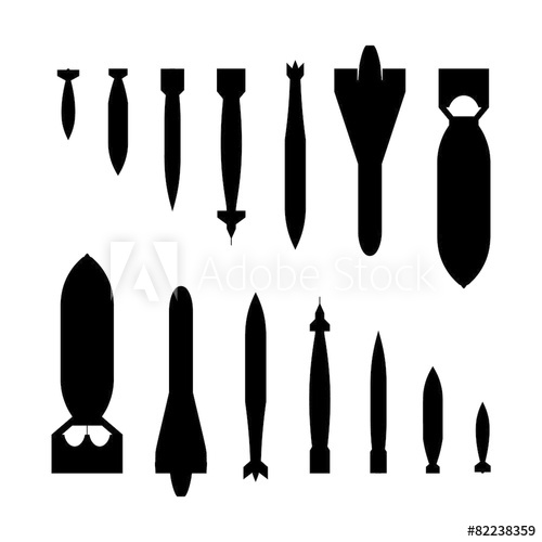 Air Bombs Silhouettes 500x500 Air Bombs Silhouettes