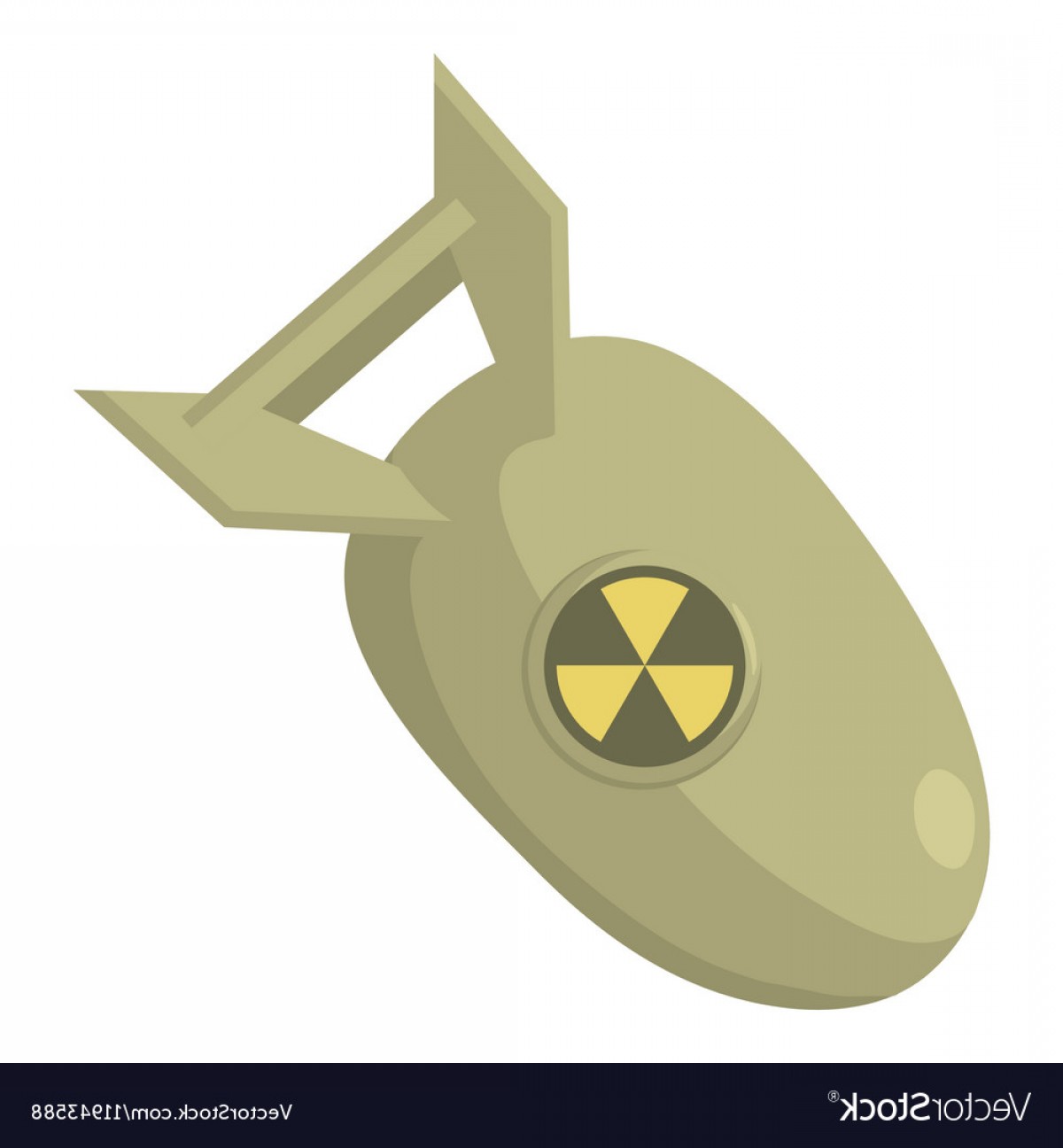1200x1296 Atomic Bomb Icon Cartoon Style Vector Soidergi
