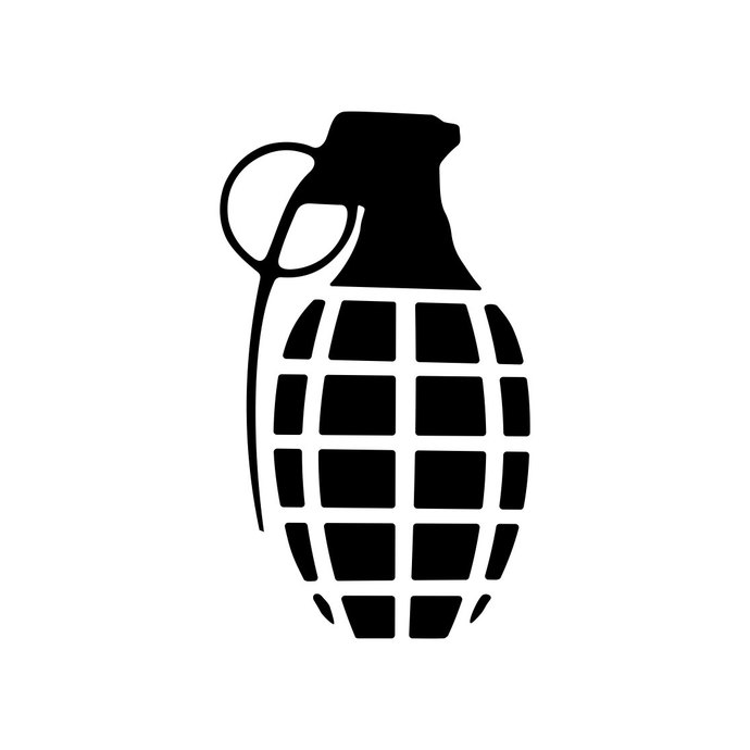 690x690 Grenade Bomb Graphics Design Dxf Png
