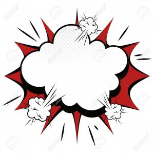300x300 Photostock Vector Explosion Comic Pow Expression Bomb Bam Boom