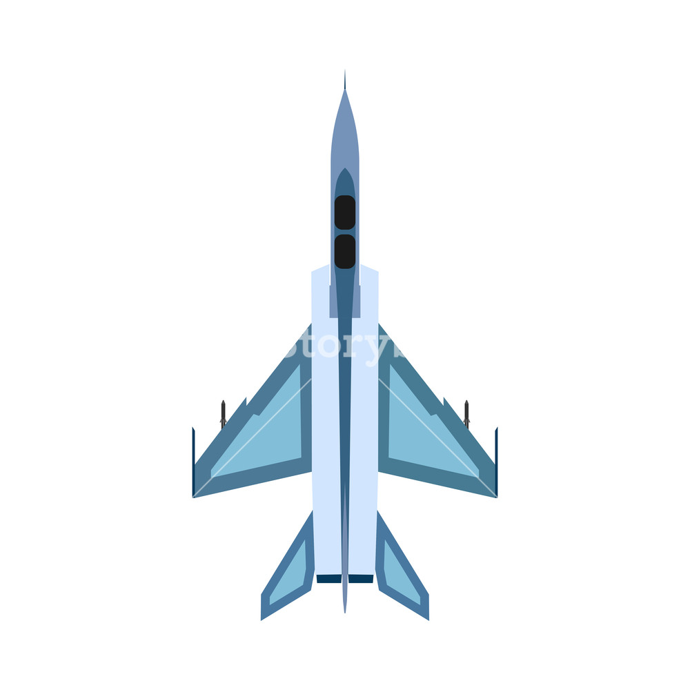 1000x1000 Bomber Aircraft Top View Vector Icon Fight Sky Technology Design