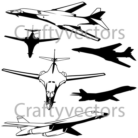 Rockwell B Lancer Bomber Vector Etsy 570x570 Rockwell B Lancer Bomber Vector Etsy