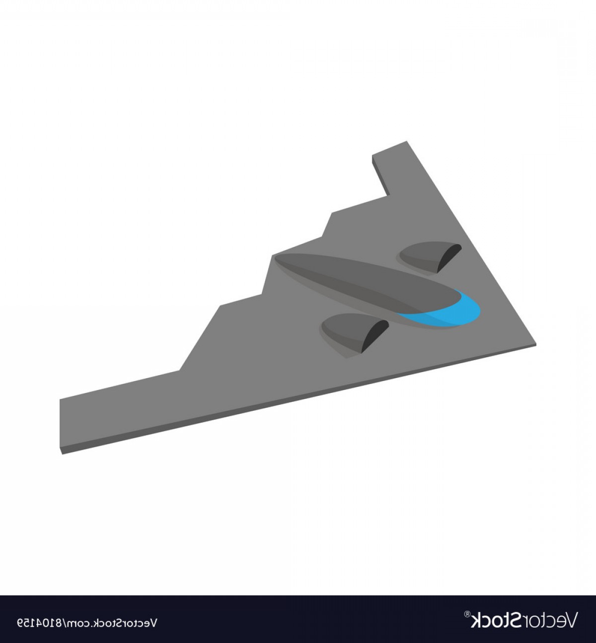 1200x1296 Stealth Bomber Icon Cartoon Style Vector Studiogrfx