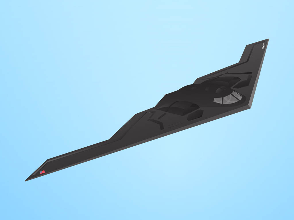 1024x765 Stealth Bomber Vector Vector Art Graphics